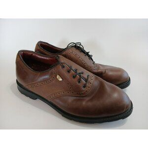 Mizuno Men’s Brown Leather Golf Shoes Size 9.5 Wave T Zoid